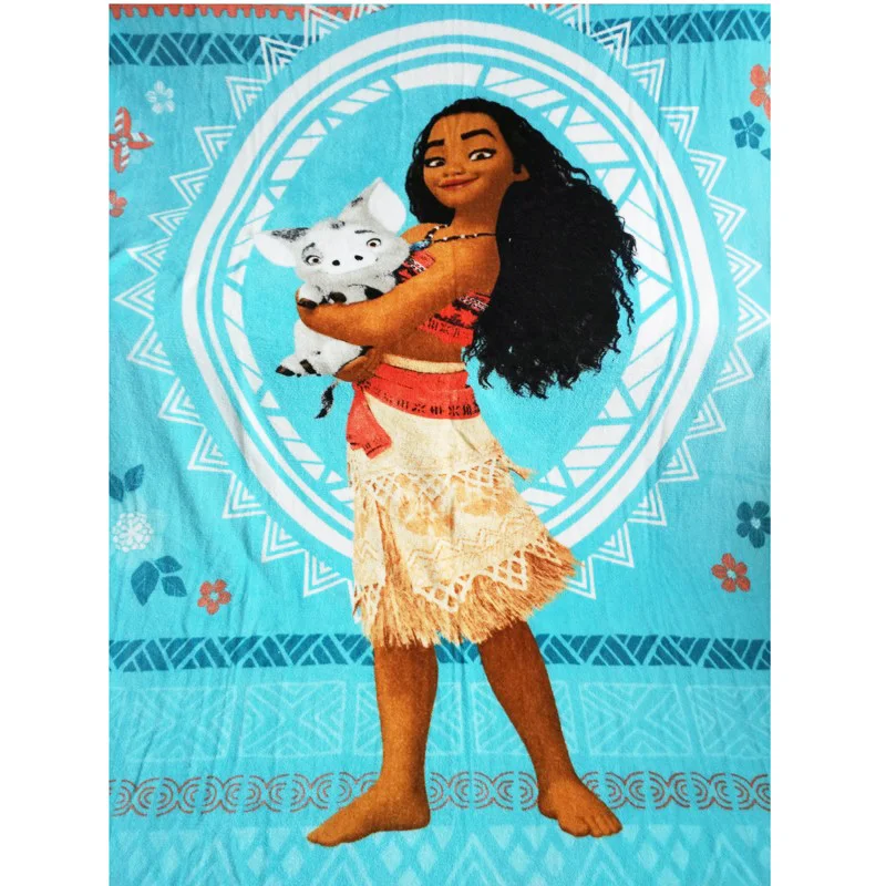 Disney Cartoon Moana Pua And Maui Soft Flannel Blanket, 56 OFF