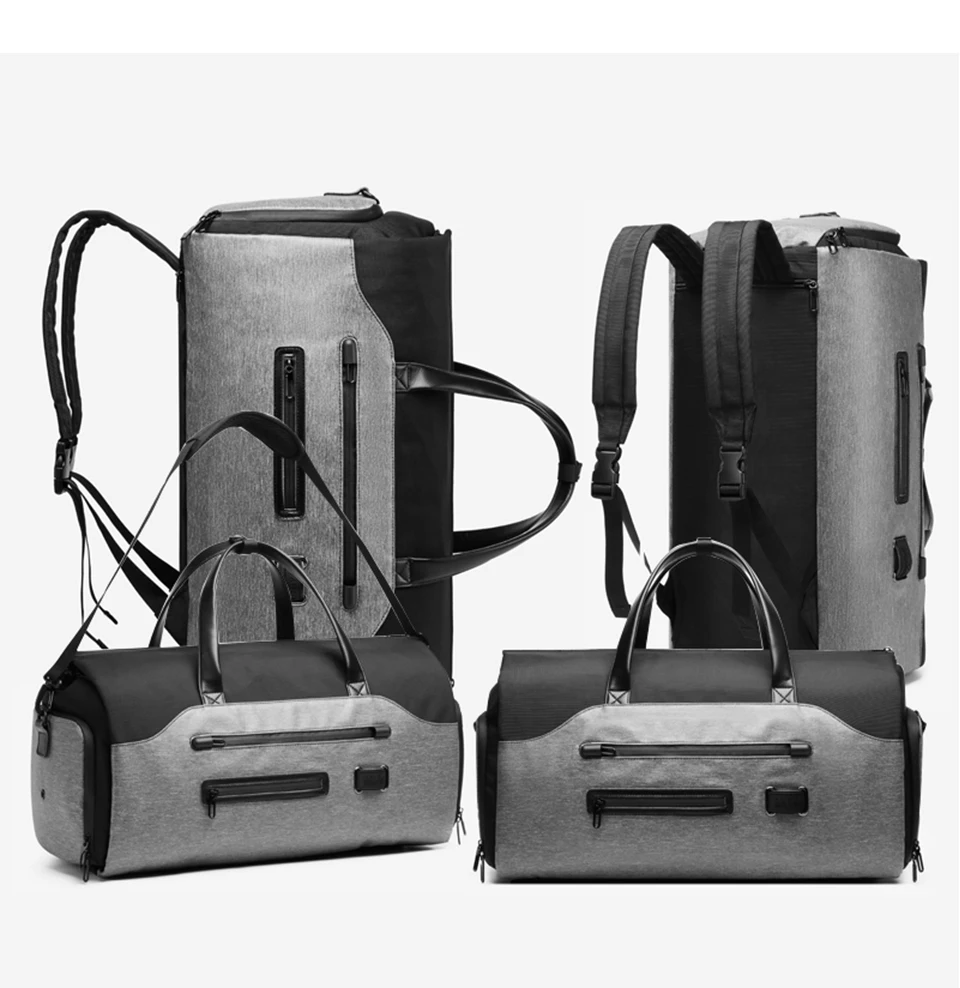 Ozuko 9288 Multifunction Travel & Duffle Bags Shoes Pocket description image 4