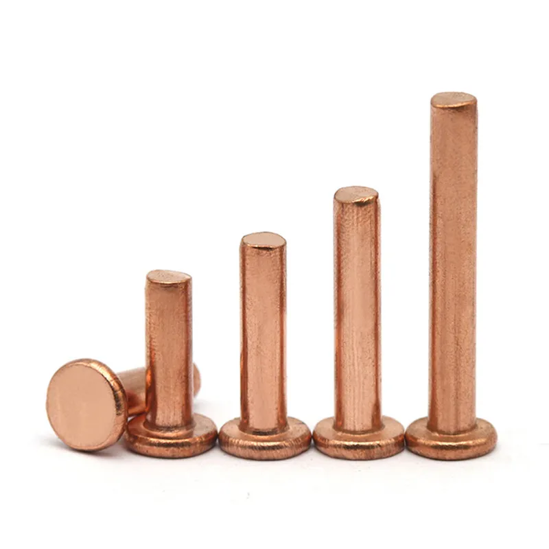 

20 / 50Pcs rivets GB109 M2 M2.5 M3 M4 M5 M6 flat head copper rivets solid copper rivets