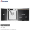 Easy-to-operate Countertop Stainless Steel Double Bowl Kitchen Sink Dishwasher With Drying Rack 3