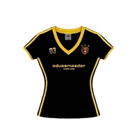 American Sle ort Sve T-irt Pure Desire Girl Summer Retro Splicing Color Colion Slimming Trendy Women's Faion