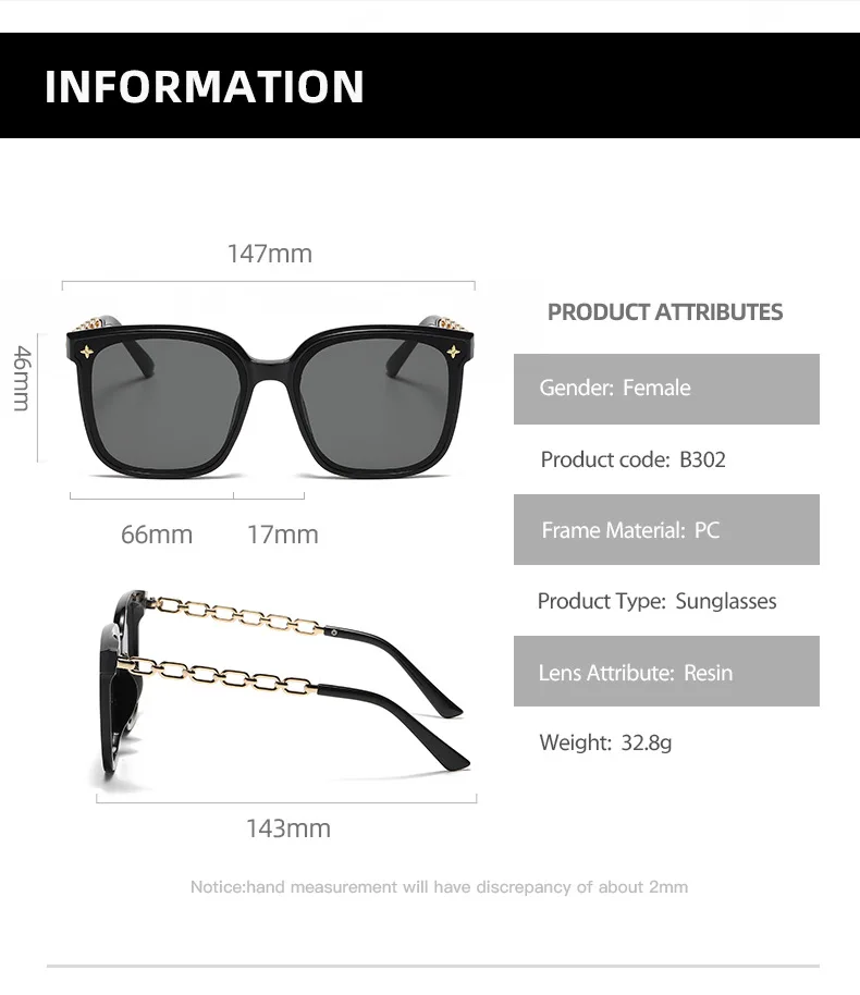 Square Sunglasses for Woman 2023 Vintage Big Frame Black Mirror Sun Glasses Shading Fashion Sexy Female Travel Eyewear_voghion.com