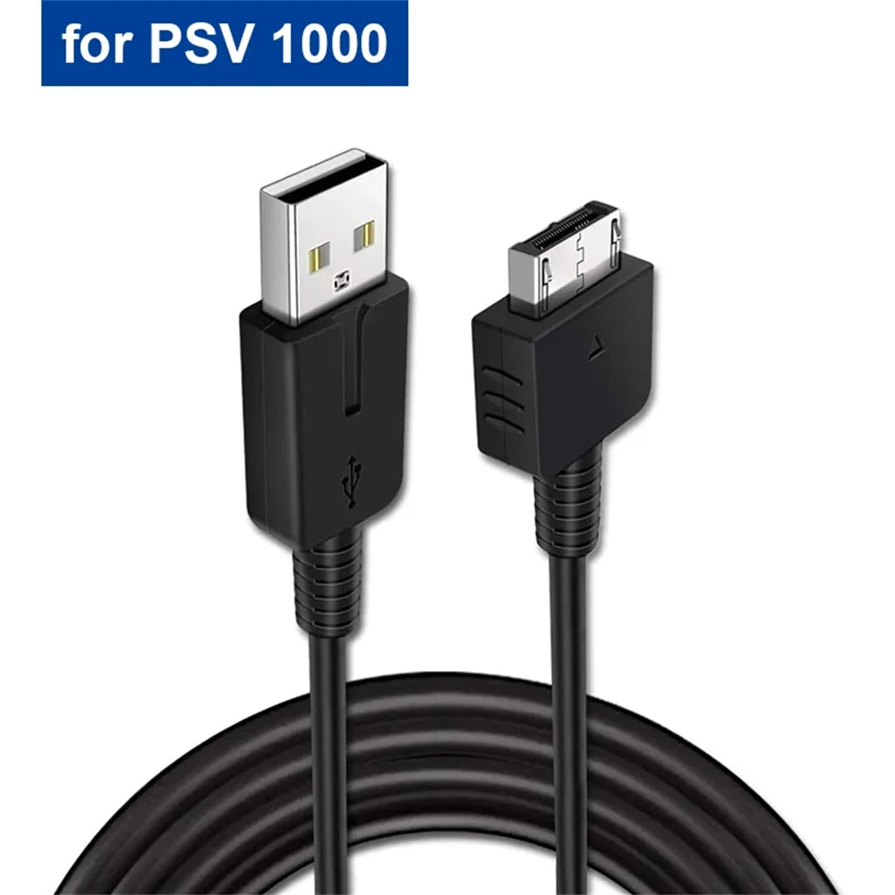 2 in 1 USB 데이터 및 전원 충전 케이블 데이터 동기화 와이어 휴대용 콘솔 1M 게임기 충전 데이터 케이블 (플레이스테이션 비타 1000용)