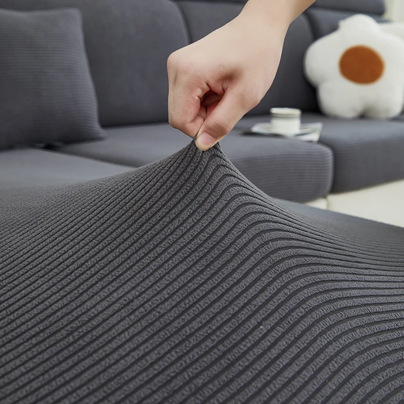 1 PC Sofa Seat Cover elastic jacquard Slipcover for Living Room easy to clean Couch Cover a pattern of stripes 6