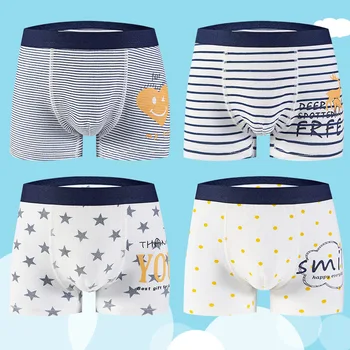4pcs Boys Cotton Boxer Briefs 1