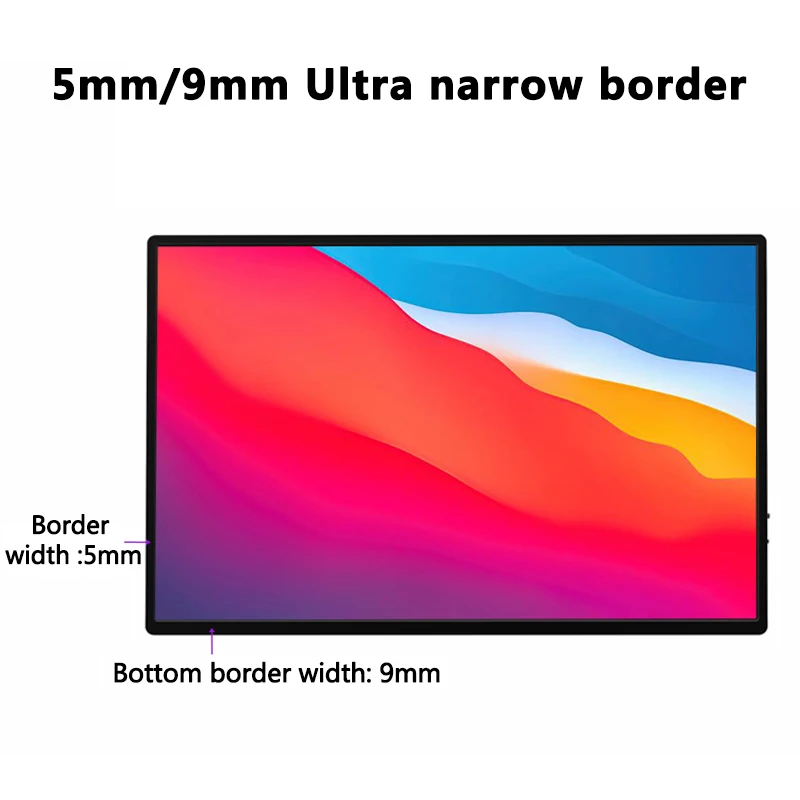 노트북 맥 폰 Xbox PS4/5 용 휴대용 모니터, 16 인치, 2.5K, 120Hz, 2560x1600 16:10, 100% sRGB, 480Cd/m² 디스플레이 게임 화면, 신제품
