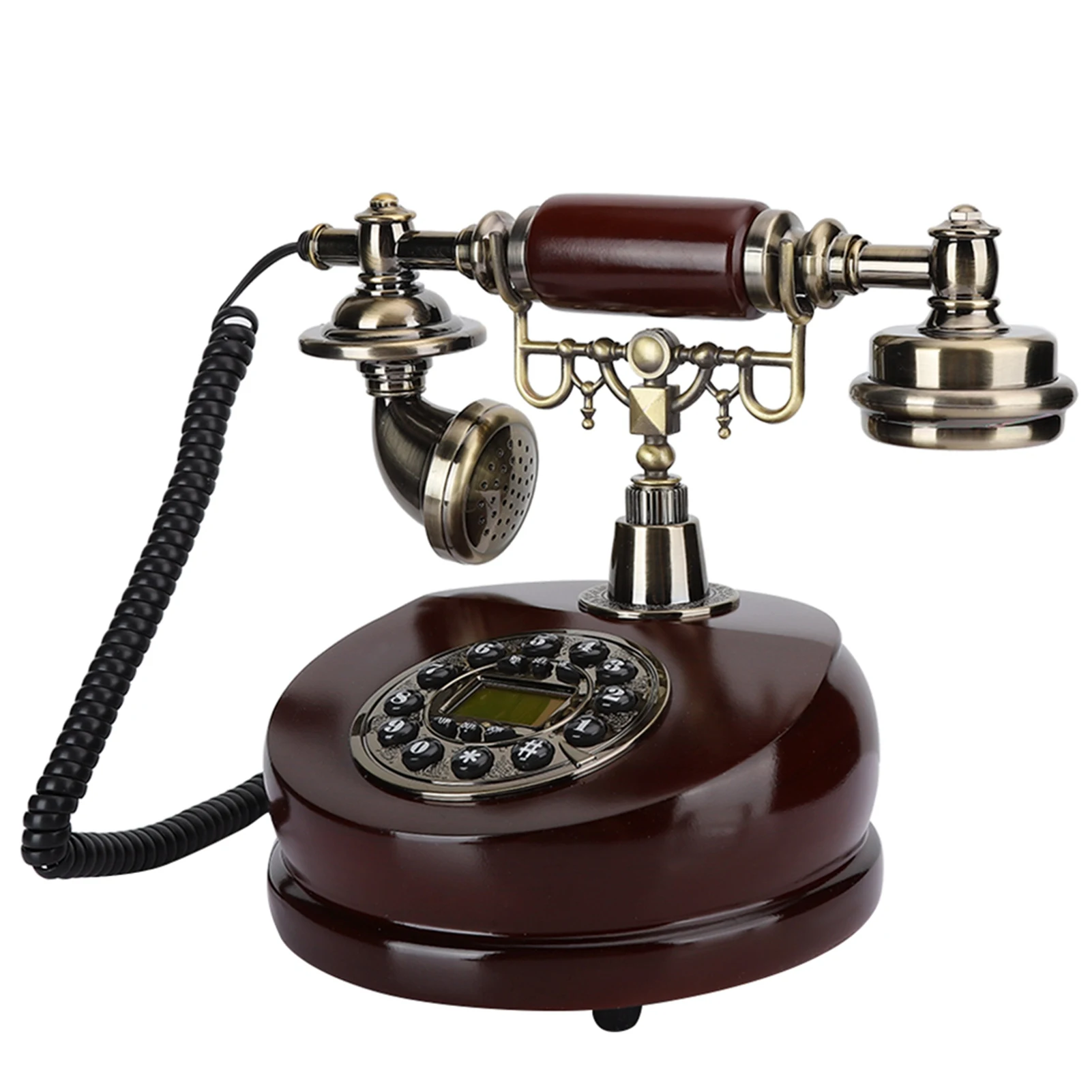 MYS‑6200A Resin Dual Purpose Antique Craft Decoration  Vintage European Telephone Telephone Decoration