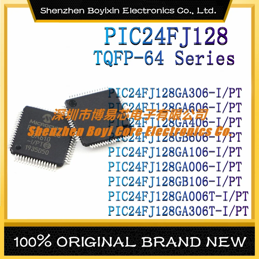 PIC24FJ128GA306-I/PT PIC24F J128GA606-I GA406-I GB606-I GA106-I GA006-I GB106-I GA006T-I GA306T-I New IC Chip TQFP-64 pic18f46k22 i pt pic16f946 pic16f72 pic16f677 pic16f716 pic24fj32ga002 pic18f25k80 pic18f pic16f pic24f pic ic chip