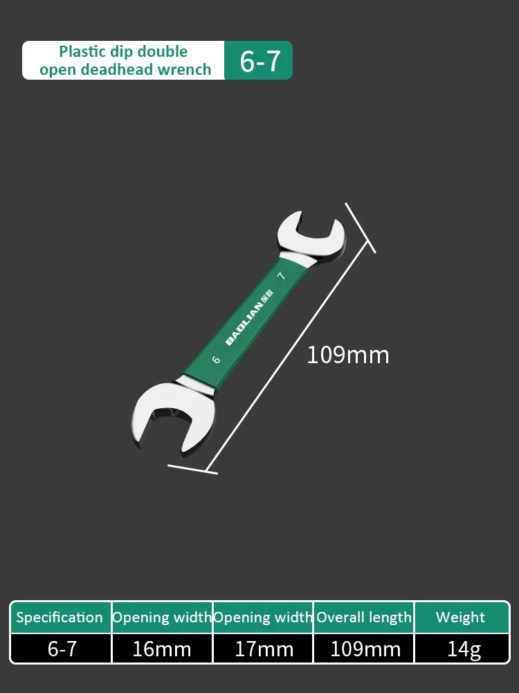 Double-Ended Open Wrench Set - Adjustable Hand Tool Kit
