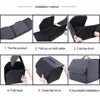 Car Trunk Organizer: Leather folding design, large-capacity, multi-use storage bag for autos. 6