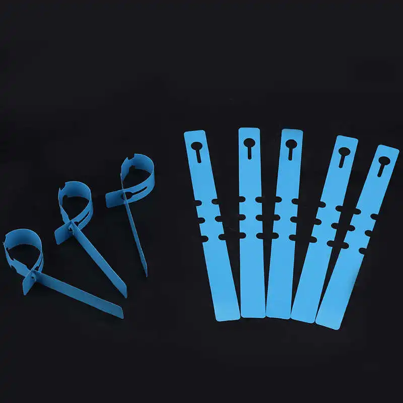 100pcs Plastic Nursery Garden Decor Stake Tags Plant Labels Lawn Ornament 21*2cm loop label 