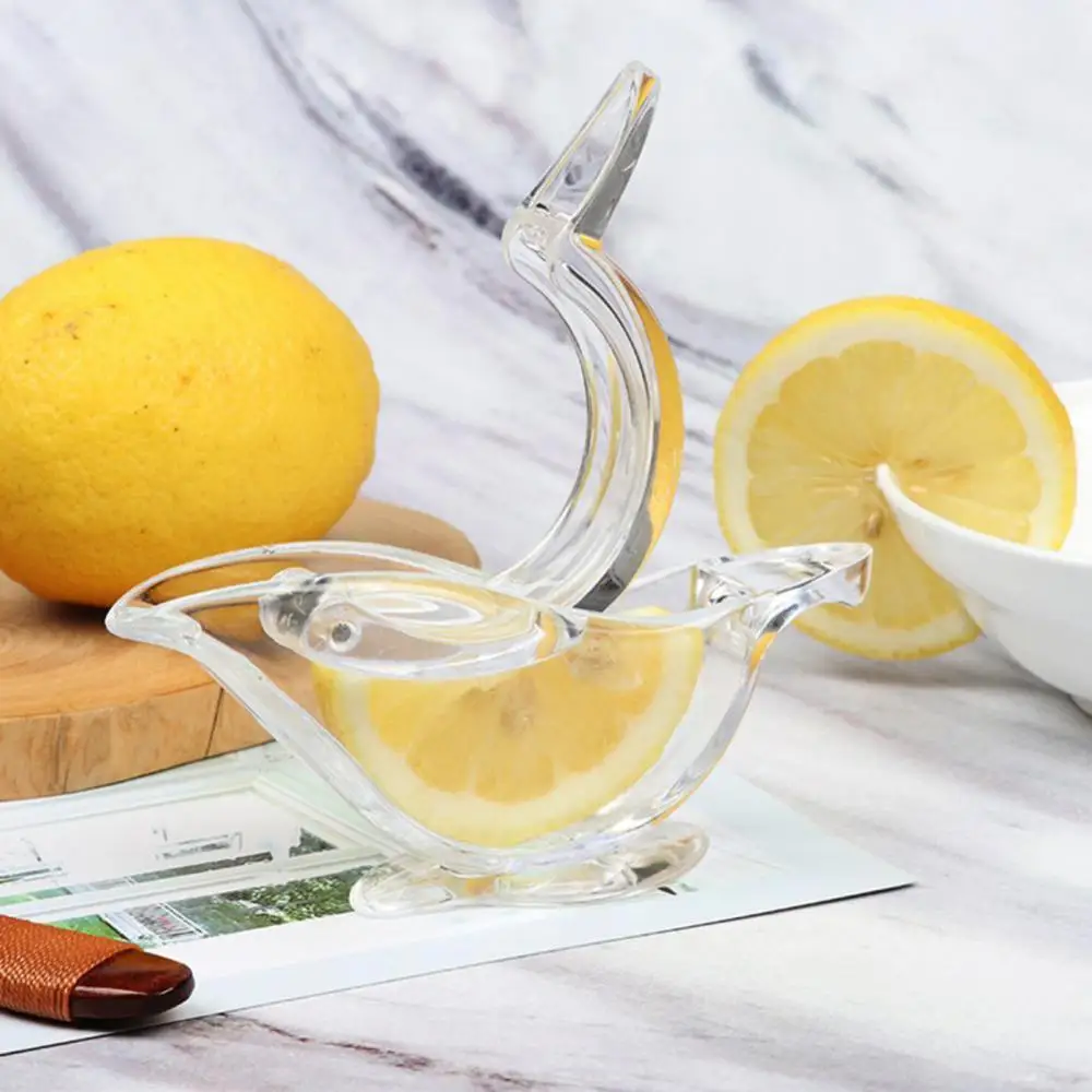 Description Picture 2 of itemAcrylic Lemon Juicer Manual Transparent Fruit Juicer Home Kitchen Bar Gadget Bird Shape Citrus Juicer Hand Held Orange Squeezer