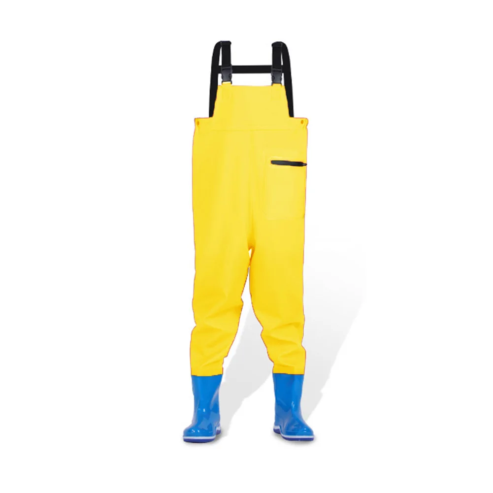 Kids Fishing Waders Kids Waders With Boots Full Body Rain Trousers Waders For Teenagers Waterproof Pants For Outdoor Fishing Watersuits