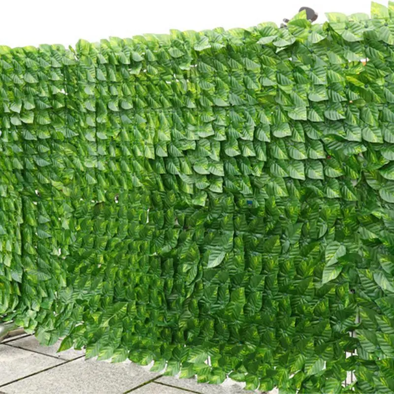 

Wall Landscaping Garden Fence Artificial Privacy Ivy Fence Realistic Faux Ivy Vine Leaves Decor Hedges Fence & Faux Simulation