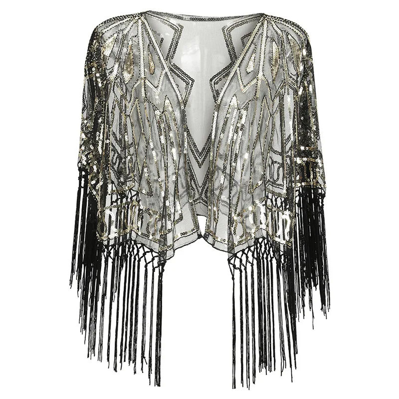 Retro Maternity Photo Shoot Photography Coat For Women Rock Fashion Tassel Sequin Jacket Pregnant Photography Accessories