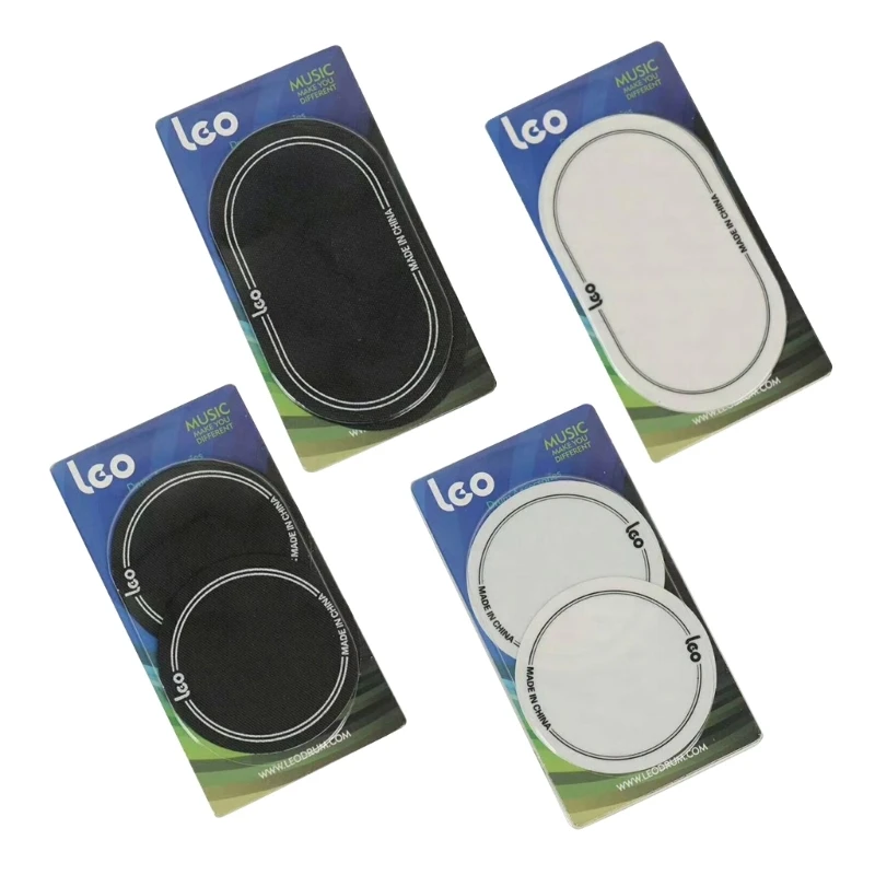 2Pcs Double/Single Pedal Bass Drum Patch Drumheads Protector