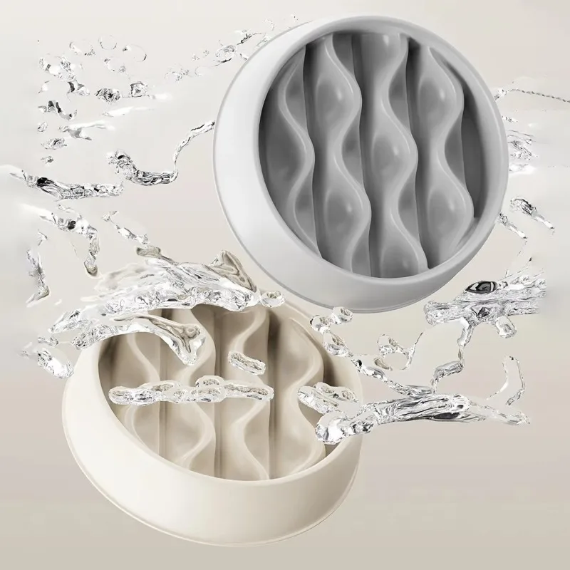 Pet Large Dog Feeding Bowls Eating Feeder Dish Prevent Obesity Pet Dogs Supplies Non-slip Slow Down Food Bowl Non-slip YJ036