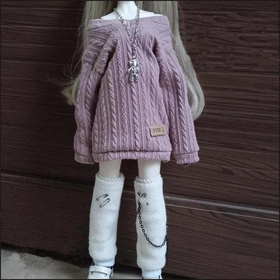 New 30/45/60cm Doll's Clothes for 1/3 1/4 1/6 Bjd Doll Loose Fitting Sweater Diy Girl Toys Dress Up Doll Accessories, No Doll 3