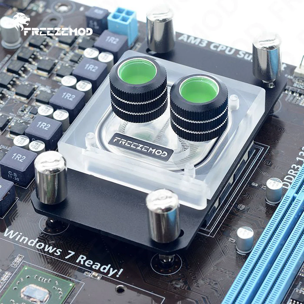 Zemod-bloco de Água para Cpu Refrigerador de Água Refrigeração a Água Transperant 0.5 Channel Argb Aura Sync Amd Am2 Am3 Am4 5v 3pin - Imagem 3