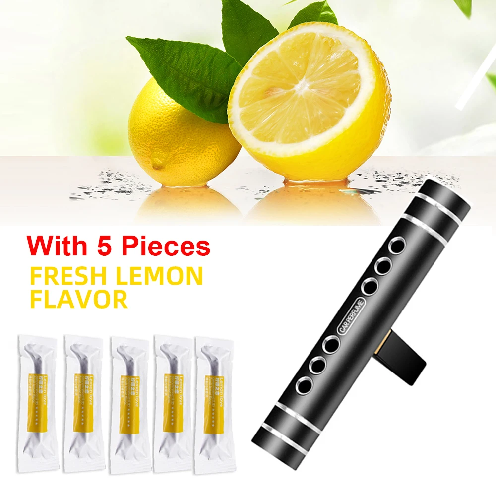 Air Freshener Car Fragrance Clip Air Vent Essential Oil Perfume Diffuser Outlet Aromatherapy Flavoring Aroma Perfume Kit