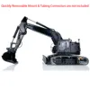 LESU 1/14 Aoue Et35 Hydraulic RC Excavator Pl18Ev Radio Control Truck RTR Model ​Light ​Servo Motor ESC Toys Gifts Thzh1401-Smt3 6