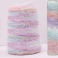 100 g 64 Colour Rainbow Angola Amorous Mohair Wool Yarn Plush Fine Wool Crochet Hand Knitting yarn DIY FOR sweater blanket 1