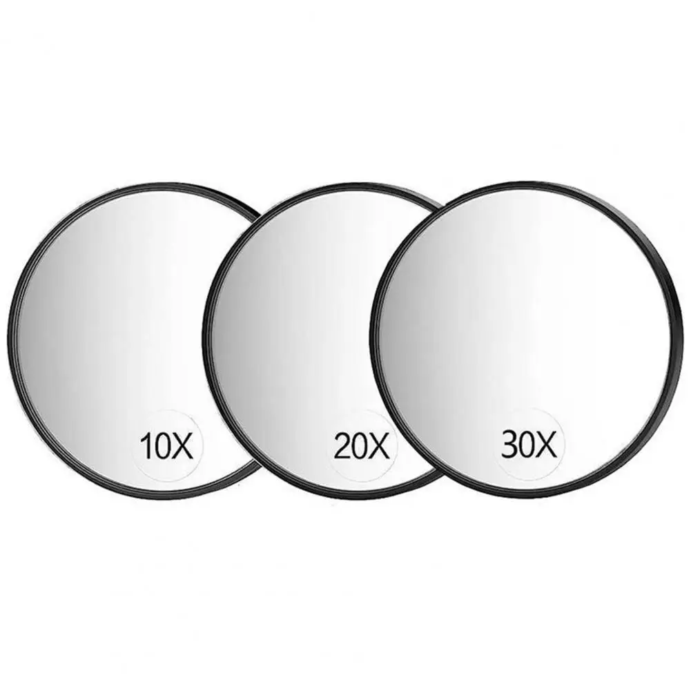 10CM 30X Magnifying Mirror with Tweezers LED Makeup Mirror with 3 Suction Cups Rechargeable Dimmable Magnified Vanity Mirror 4