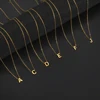 Cazador Minimalist Initial A-Z Letter Necklace for Women Alphabet Stainless Steel Choker Chains Jewelry Birthday Gift Wholesale