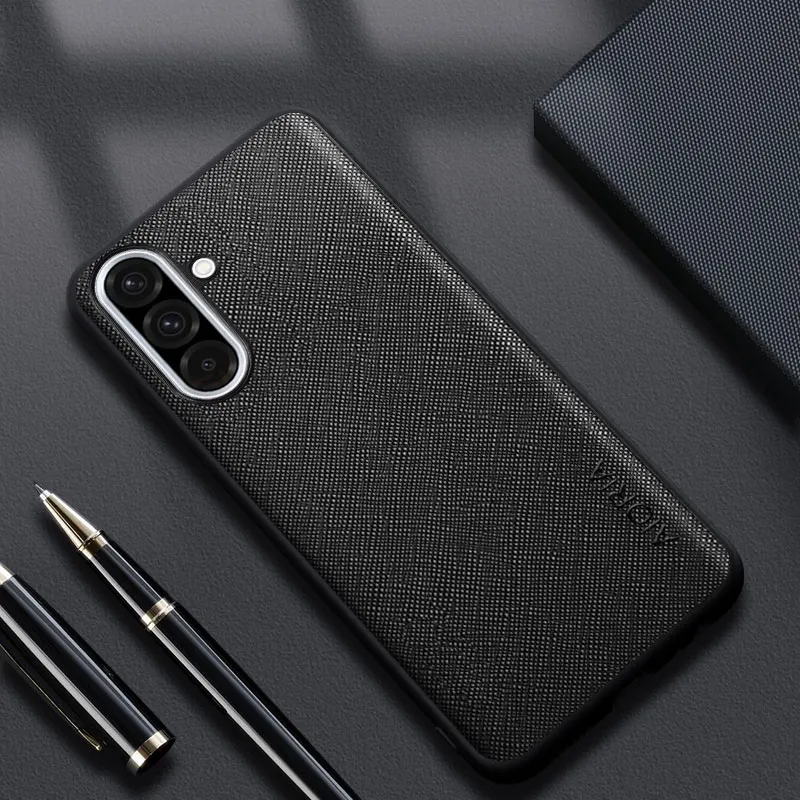 Modern Stylish Faux Leather Phone Case - Simple & Durable Design