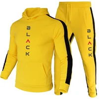 Survêtement athlétique pour hommes, ensemble de Jogging à capuche de haute qualité, vêtements de sport décontractés, sweat-shirt d'entraînement quotidien, tenues à capuche 1