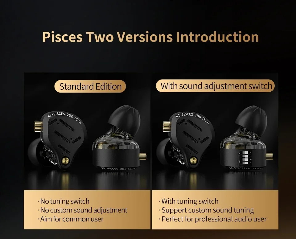 Dual Dynamic Driver In Ear Headphones With Sound Control Switch_voghion.com