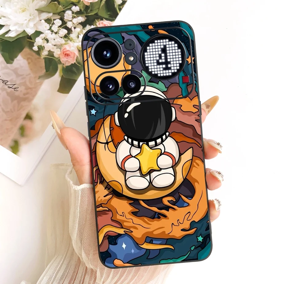 Cute Lucky Letters Fashion Cartoon Painted Cover Case