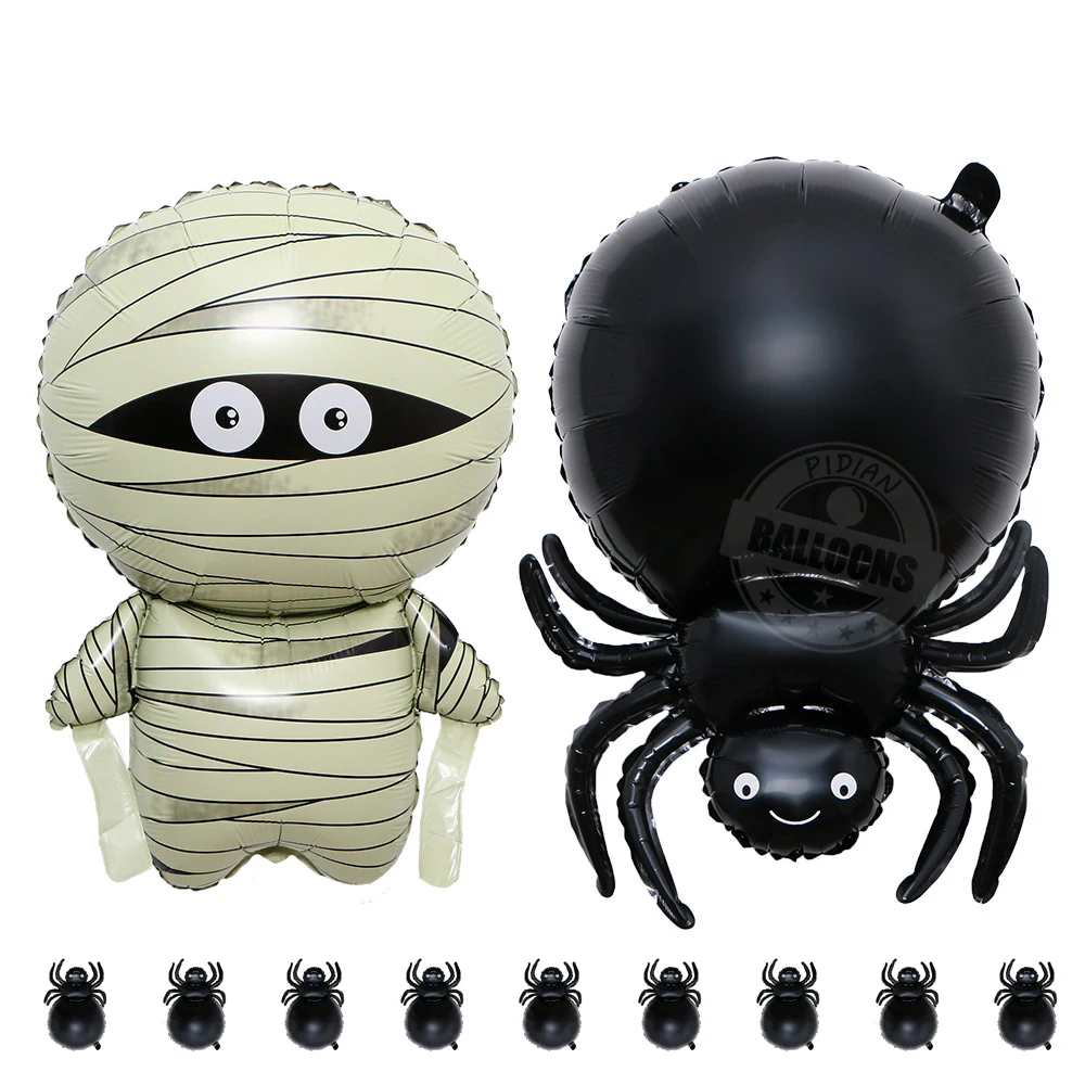 

Halloween Decoration Balloon Giant Mummy Black Spider Aluminum Foil Balloons Festival Celebration Party Decor Room Layout