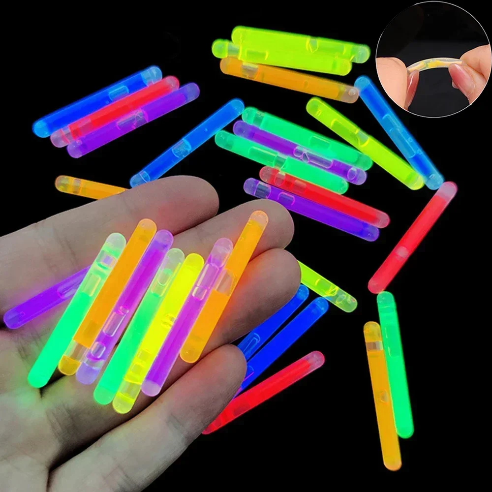 Mini Glow Sticks Fluorescent Multicolor Bright Party Supplies for Concert Camping Fishing Luminous Decoration Glow Party Supplie