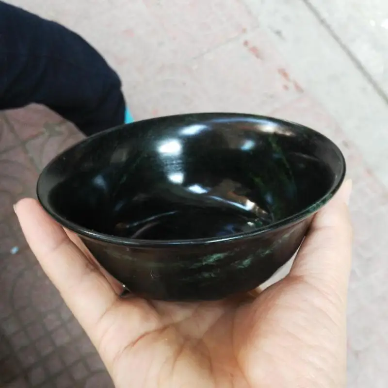 

Чайная чашка из натурального нефрита, 11*11 см