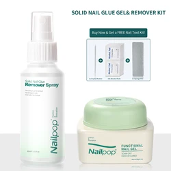 Nailpop 60ml Nail Remover Spray for Effortless False Nail Removal (Remover Spray 2 - SET)