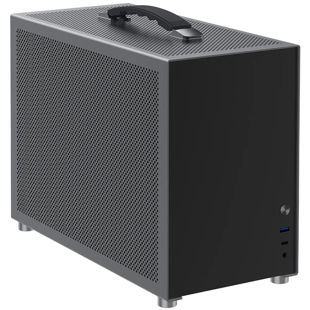 ZZAW D3 데스크탑 미니 ITX PC 케이스 풀 알루미늄 컴퓨터 케이스 섀..