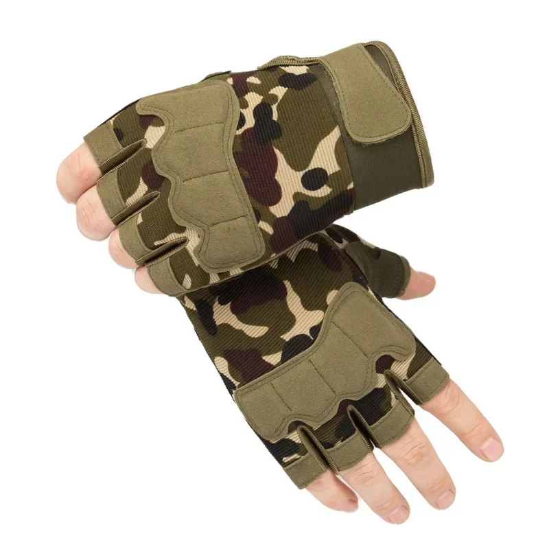 Outdoor Cycling Half Finger Gloves Men Cut Proof Fingerless Glove Sport Protect Gear Camping Wilderness Survival Accessories 2