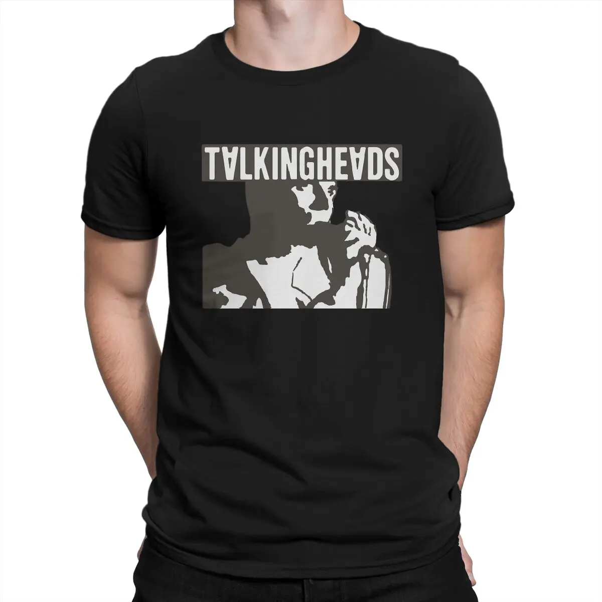 Camiseta Talking Heads para hombre, "Llámame por tu nombre", camisetas novedosas, camiseta de manga corta con cuello redondo, ropa de fiesta de algodón