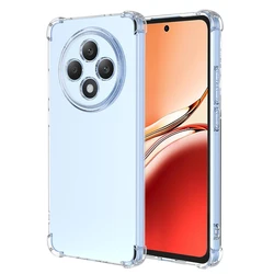 Gradient Airbag Shockproof TPU Protective Cover for OPPO Reno 12F 4G (Transparent)