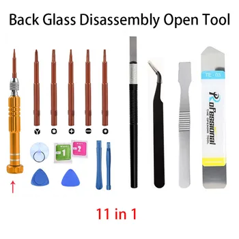 Kit di Strumenti per Riparazione Cover Posteriore in Vetro, Attrezzi per Aprire Telefoni Cellulari iPhone Samsung Xiaomi Huawei, Cacciavite per Vetro Posteriore