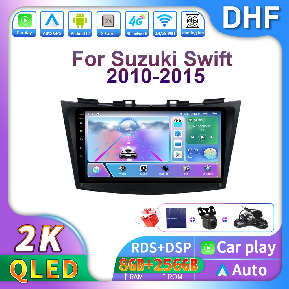 

DHF Android 12 Car Radio For Suzuki Swift 4 2011 2012 2013 2014 -2016 Carplay Stereo Multimedia Video Player GPS 2 Din Autoradio