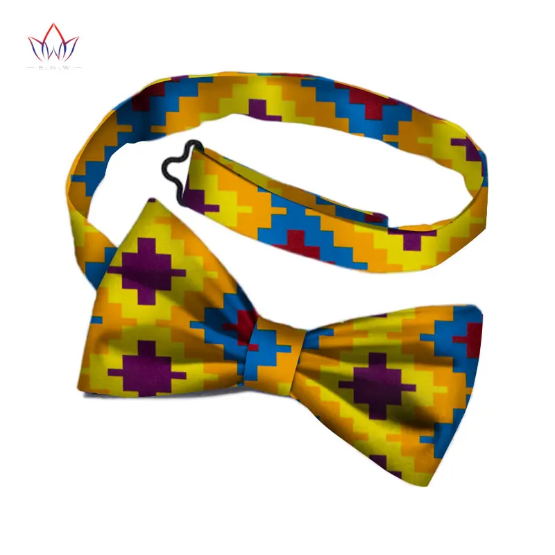 African Print Bow Tie for Men Bohemia African  Cotton print fabric Gifts for Men African traditional Men Fake collar WYb340 african pants Africa Clothing