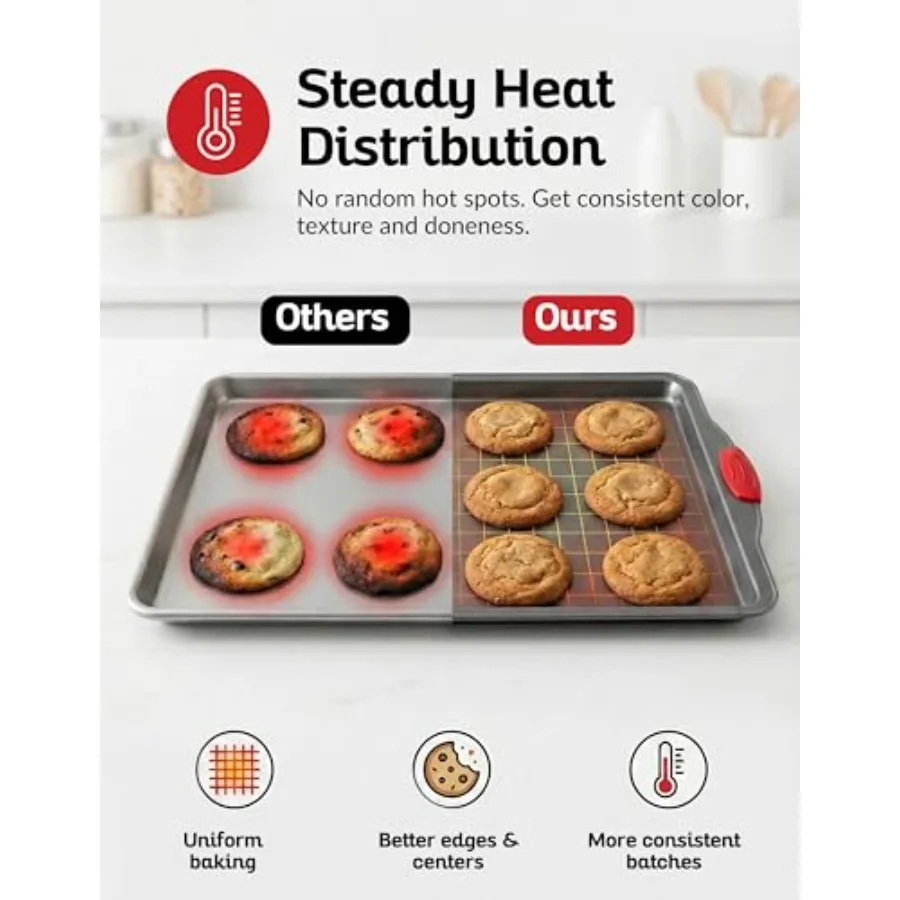 Nonstick Baking Sheet Pan Set (3-Piece) 5