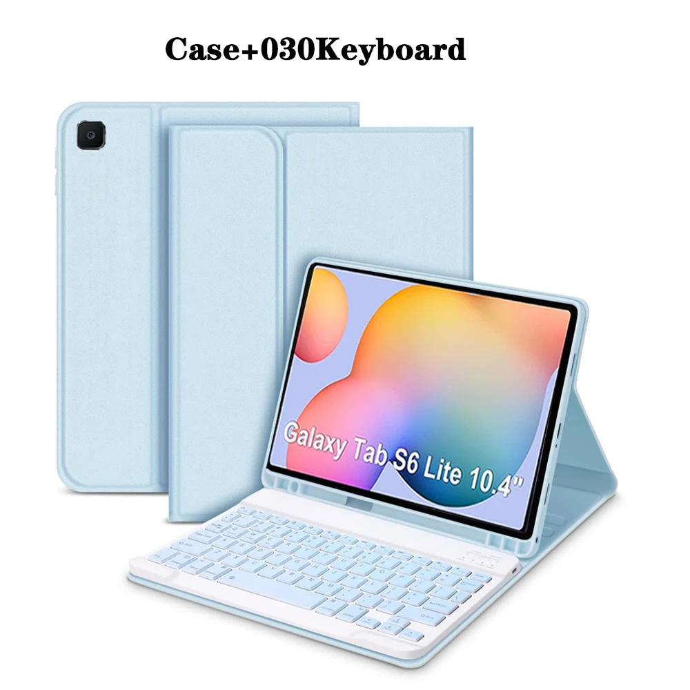 Premium Tablet Case and Keyboard Cover with Pencil Holder, 10.4-Inch
