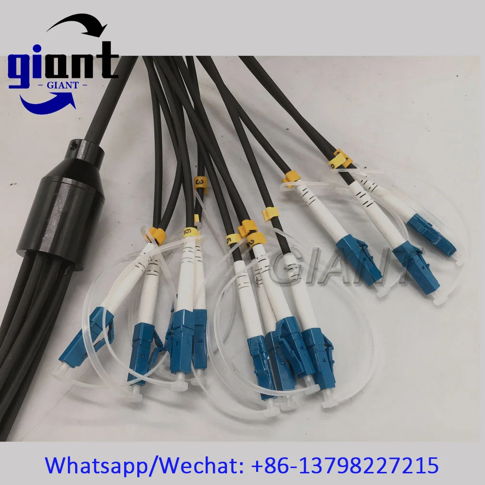 SM,12C,G657A1,TPU 블랙 아머드 케이블, 직경:6.0mm, LC/UPC-L..