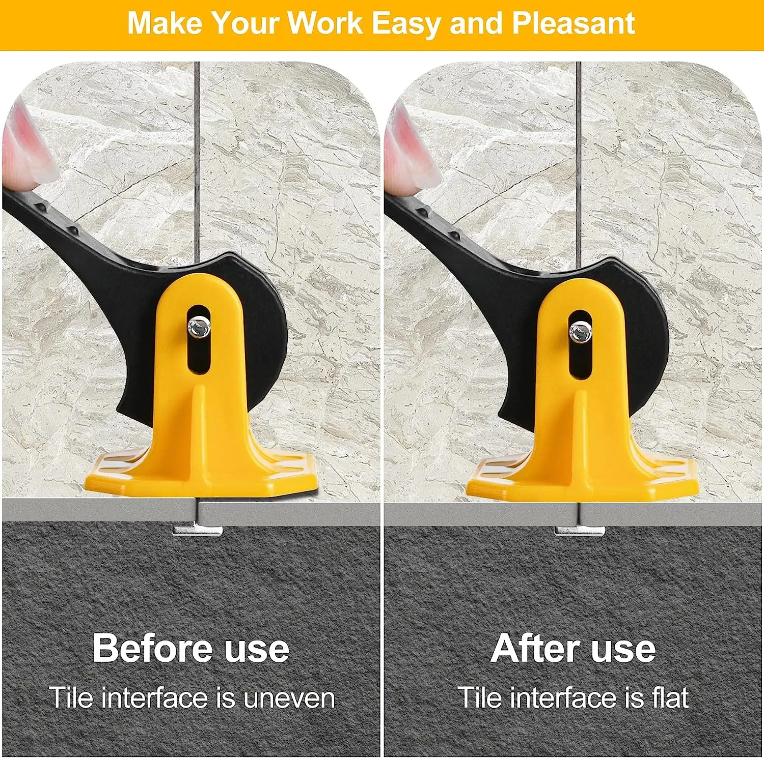 Tile Spacers Tile Leveling Clips Tile Leveling Tools Floor Tile Leveling System Clips Leveler Adjuster Kit Plastic Positioning Artifacts Leveler Locator Spacers for Flooring Wall Tile