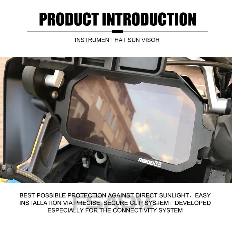 선바이저 포함 TFT 도난 방지 계량기 프레임 커버 스크린 보호대, BMW R 1250 GS ADV R1200 GS 어드벤처, R1200GS R1250GS