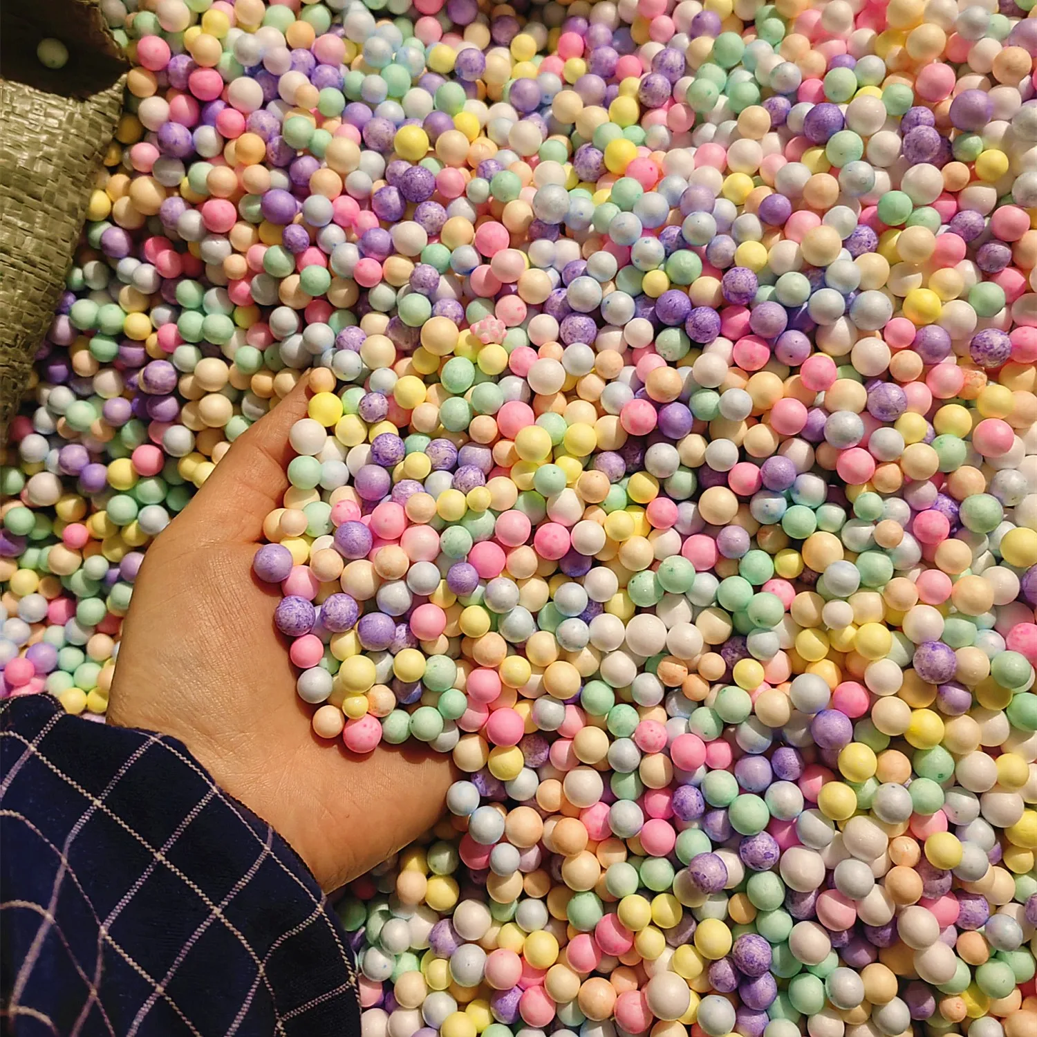 13g Color Snow Mud Particles Accessories Tiny Foam Beads Slime Balls Supplies 6