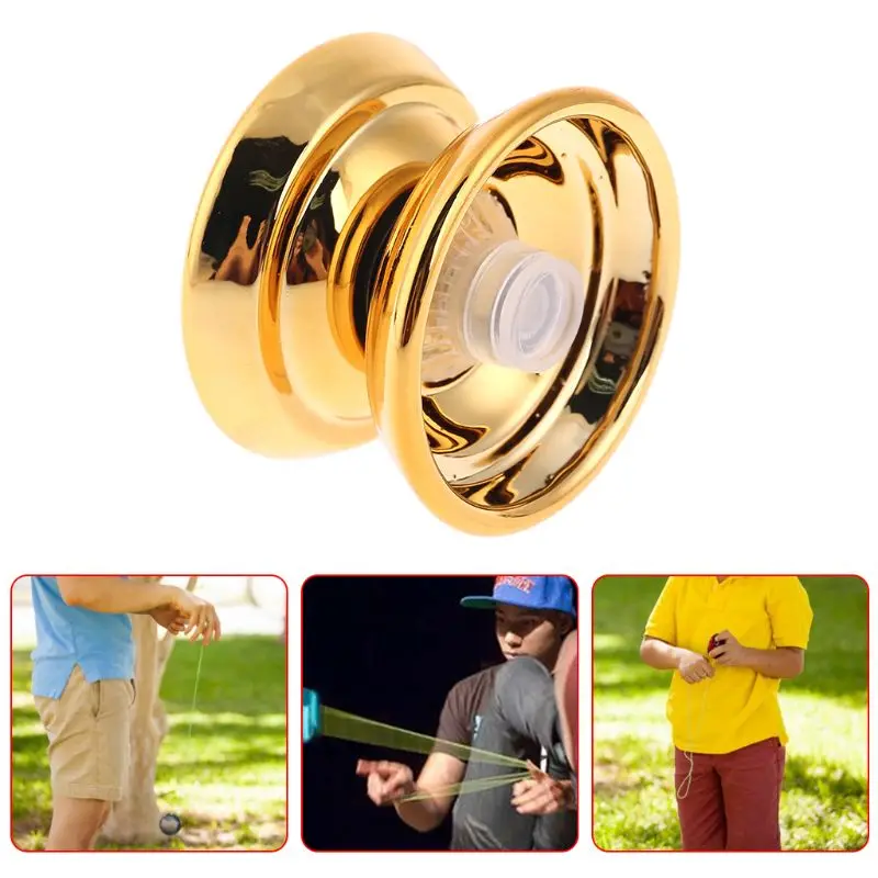 1Pc Aluminum Alloy YoYo Ball String Toy